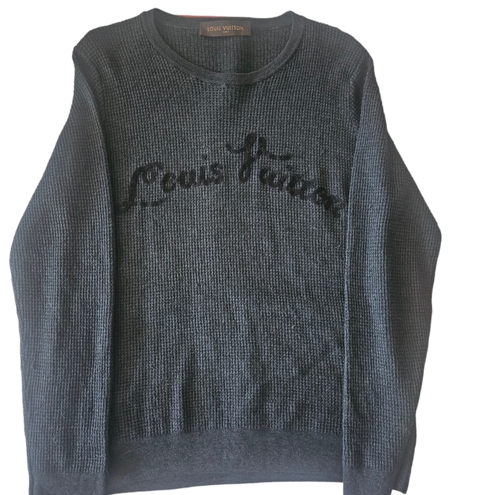 Silk Louis vuitton | kim Jones | waffleknit | 2012 Embroidered logo collab